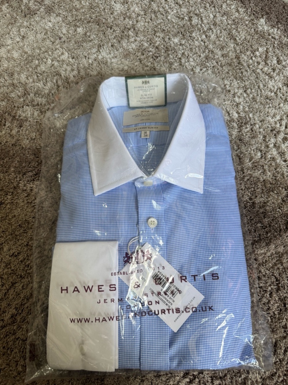 Hawes and curtis slim dogstooth WCC